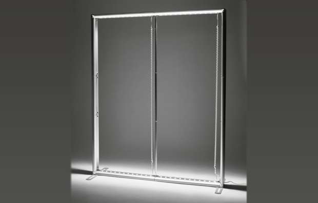 Corner stand 3.00 x 2.00 meter with Light Frame